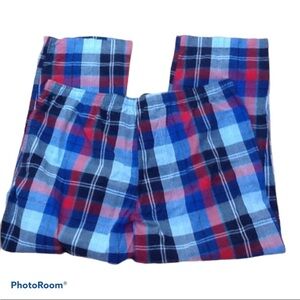 Stafford Men’s Blue Red Plaid Cotton Drawstring Lounge PJ Sleep Pant XXL